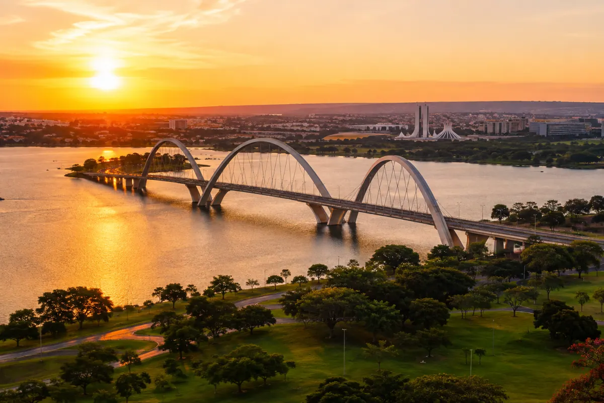 Vista de Brasília, cidade da turma do curso Restaura Posteriores